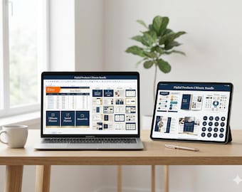 Digital Products Bundle | 1000+ Templates, PLR MRR Resell Rights (Digital Download)
