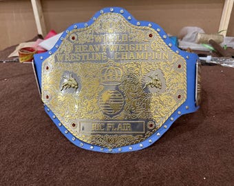 Cinturón de Campeón Mundial de Lucha Libre de Peso Pesado, Cinturón de Título Personalizado, Réplica de Cinturón de Talla Adulto