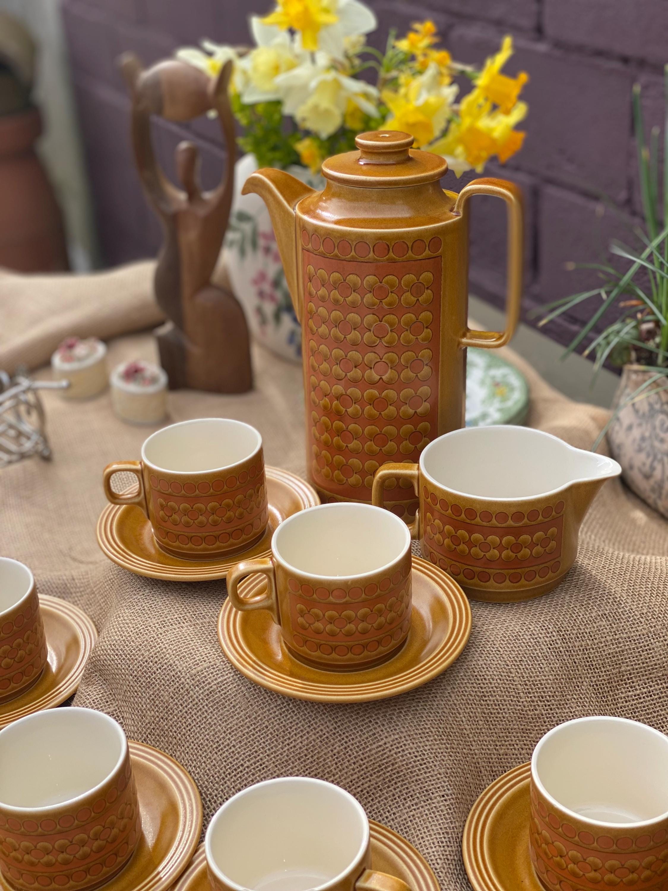 HORNSEA サフラン ミルクピッチャー 英国 ヴィンテージ ホーンジー SAFFRON キャメル イギリス 食器 陶器 レトロ 80159 イギリス ビンテージ ホーンジー クリーマー/ミルクジャグ/SAFFRON