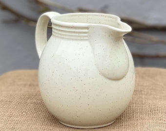 Zabytkowy dzbanek kamionkowy Churchill England – Dzbanek na mleko w kropeczki – rustykalny wystrój kuchni w stylu wiejskim