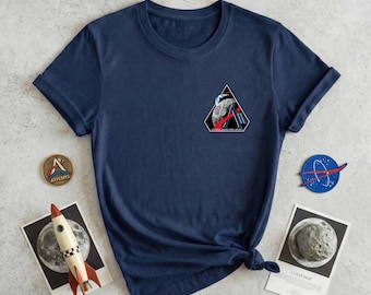 Camiseta Artemis 2, camiseta de la misión lunar de la NASA, ropa de astronauta para el aterrizaje lunar, camiseta gráfica del programa espacial, regalo para profesores de ciencias, vuelo espacial Orión