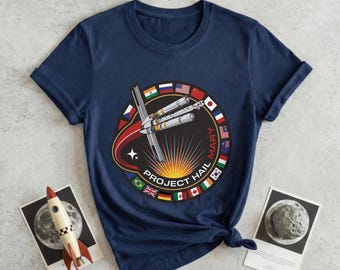 Project Hail Mary Space Mission Shirt, Sci-Fi Book Lover Tee