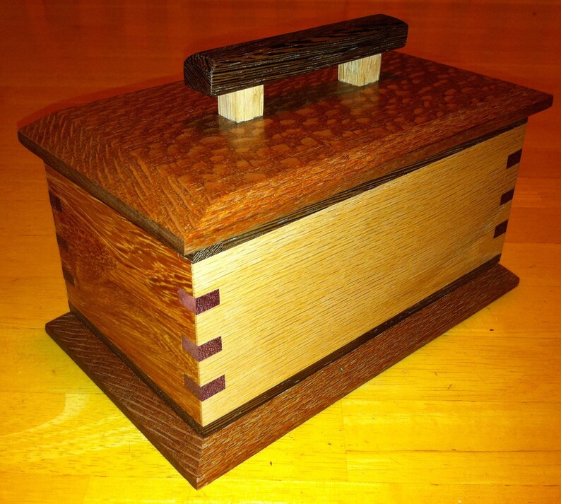 Exotic Woods Box Made With Lacewood, Narra, Wenge, Purpleheart, Oak Etsy