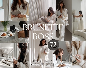 Brunette Boss Branding Images, Feminine Business Stock Photos (72 Photos)