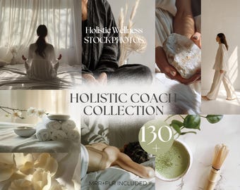 Holistic Coach Stock Photo Bundle | Holistic Wellness Images, MRR & PLR (Digital Download)