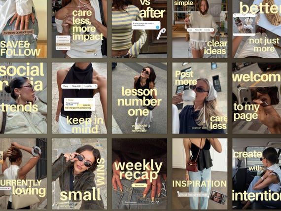 Trendy Instagram Headline Canva Templates, Social Media Posts & Reel Covers for Content Creators, UGC, Influencers | Personal Brands