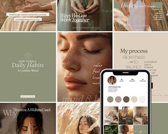 105 Holistic Wellness Instagram Templates | Canva Posts, Stories for  Holistic Wellness Coaches, Nutritionists, Health (Digital Download)