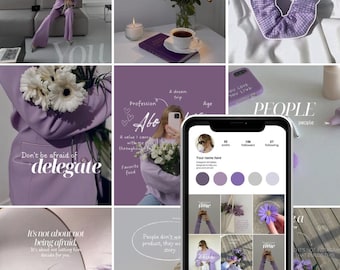 50 Therapist Instagram Templates | Mental Health Social Media Content (PLR MRR)