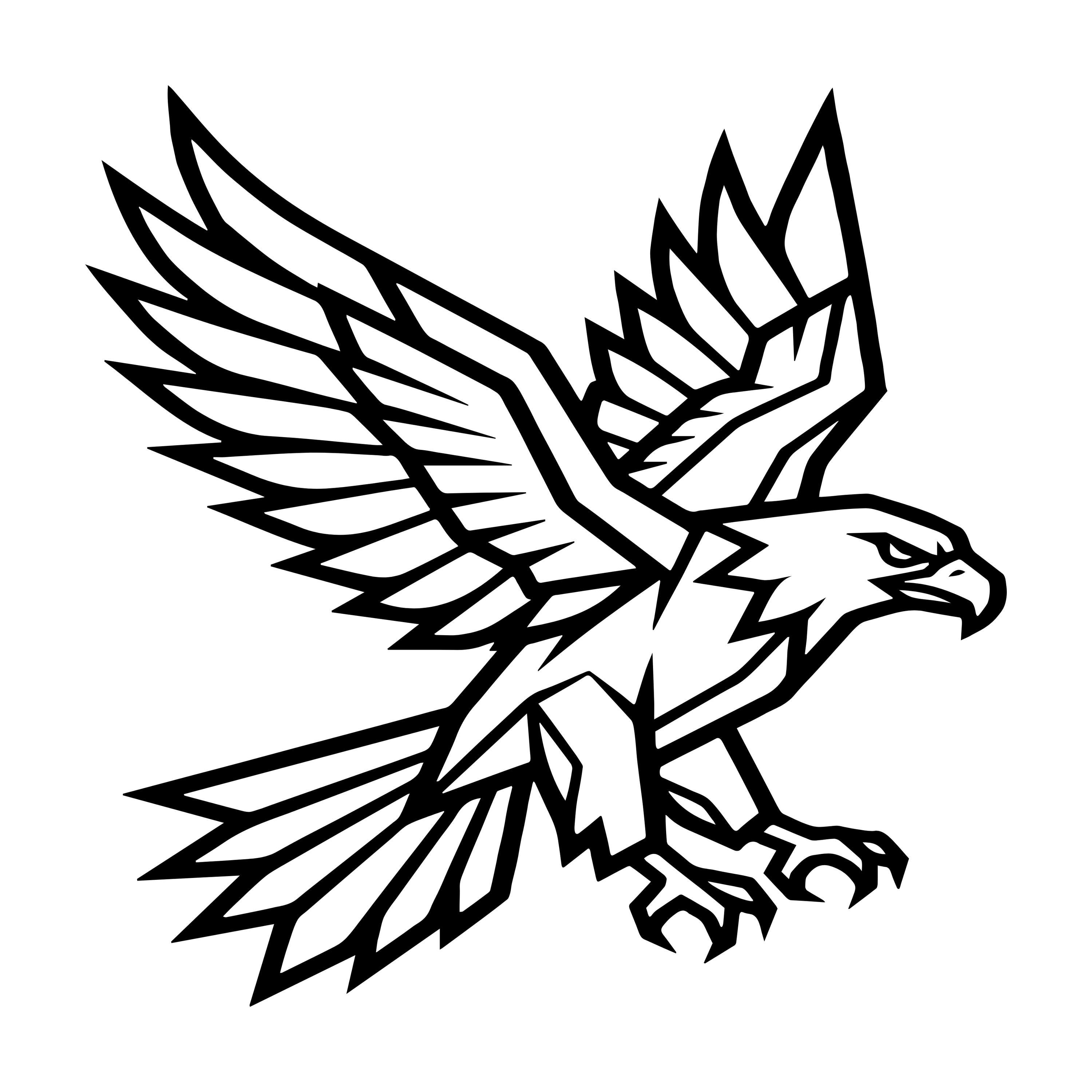 Flying Eagle SVG | Cut File | Bald Eagle Cricut Design (digital ...