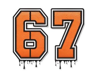 67 PNG, 67 Baloncesto PNG, 67 meme divertido, 67 Sublimación PNG, 67 Clipart, descarga digital