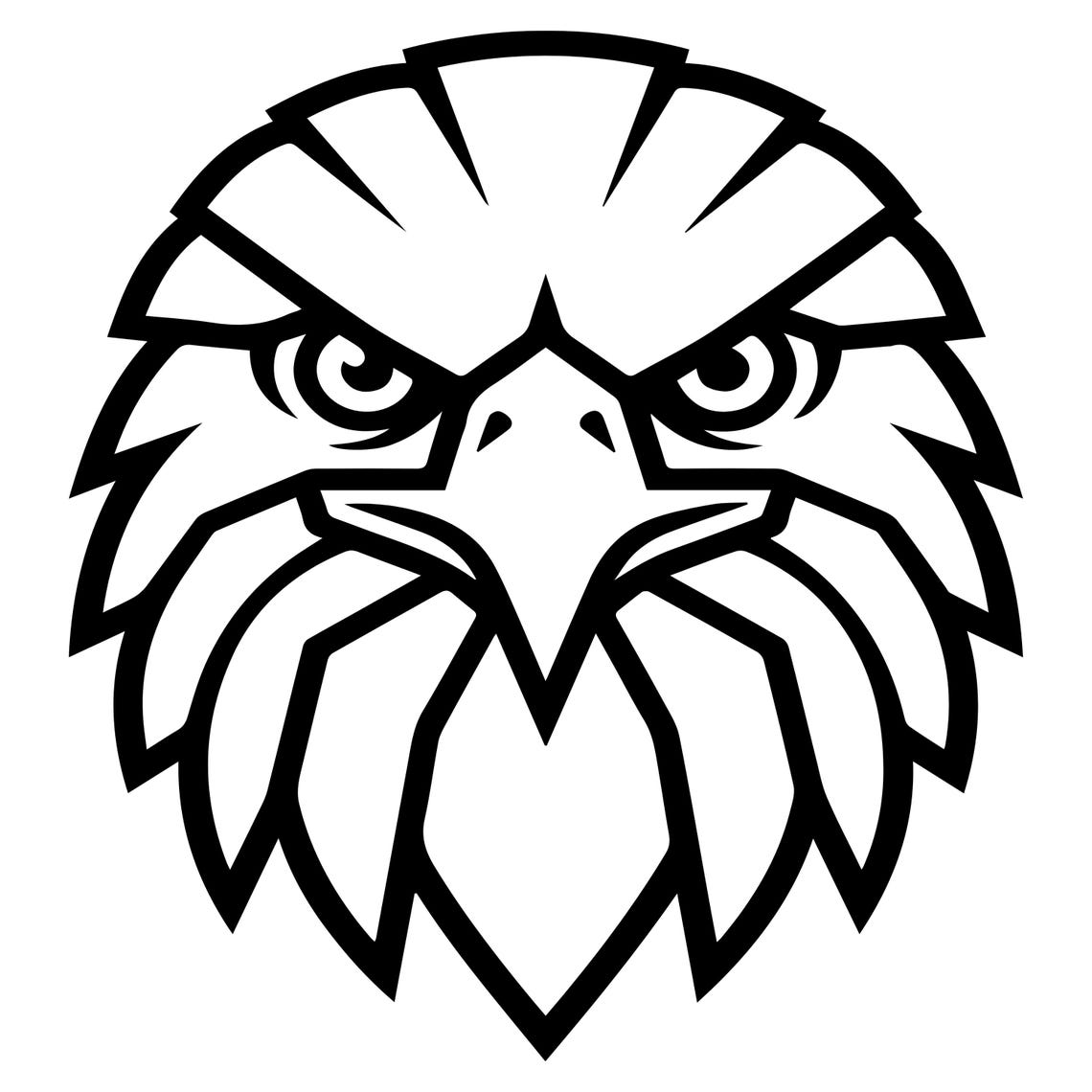 Bald Eagle SVG Bundle | Patriotic Bird Head Cut File (digital Download ...