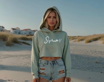 Sudadera con capucha personalizada con nombre, sudadera con capucha personalizada con nombre escrito a mano, sudadera con capucha con firma, regalo para ella, sudadera con capucha para adolescente, regalo de cumpleaños