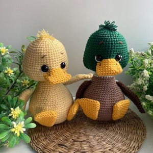Crochet Pattern Duckling, Pattern Cute Duck, Crochet Duck, Pattern PDF English