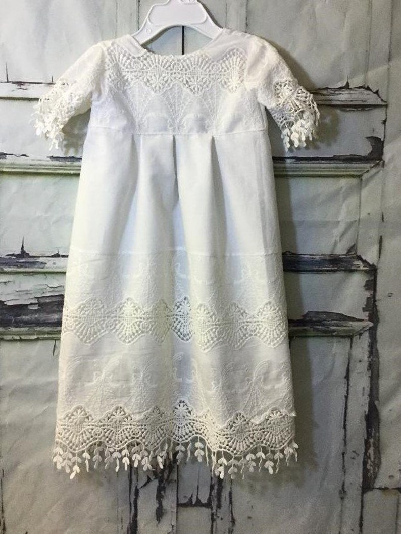 cotton baptism dress