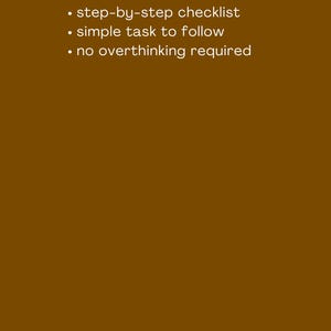 Die Calm Backend Zurücksetzen Checkliste | Digital Business-Reset | PDF zum anklicken Bild 3