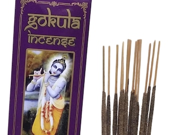 Incienso Gokula Connoisseur Gold Nag Champa 20g – Aroma clásico y místico