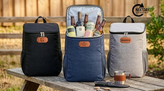 Personalized Insulated Bag, Custom Engraved Cooler Backpack, Groomsmen Gift, Insulated Cooler Lunch Bag, Golf Cooler Bag, Custom Picnic Bag