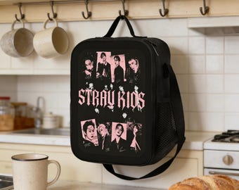 Stray Kids Insulated Lunch Bag, Kpop Idol Group Tote, STAY Fan Gift