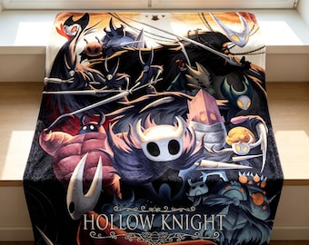 ホロウナイト ボス コラージュ スローブランケット、メトロイドヴァニア ゲームルーム装飾ギフト
