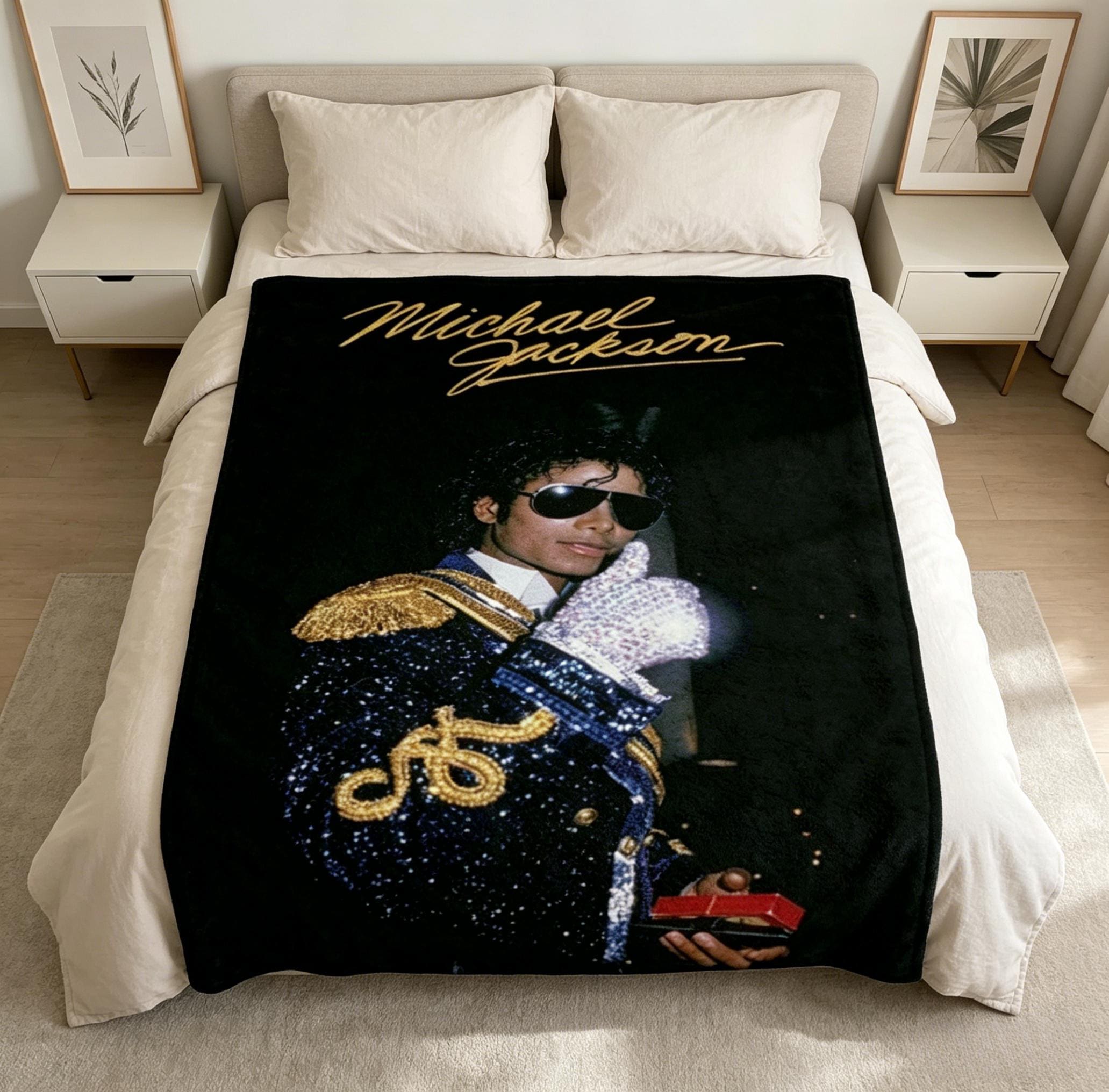 Michael Jackson Thriller Art Blanket Soft Throw Movie Poster Fan