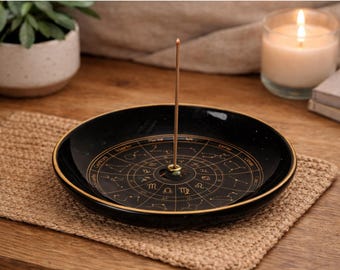 Astrologihjul Rökelsebrännare