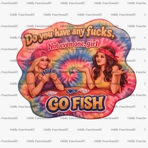 Two women. One question. Zero fucks given Sticker
