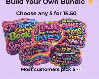 Chaotic Energy Sticker Pack | Mental Health Humor, Sarcasm Bundle