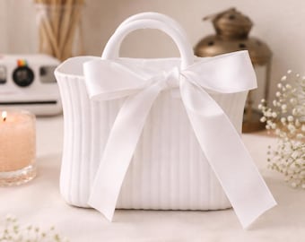 Minivasen-Säckchen mit Schleife | 3D gedruckter Handtaschen Dekor