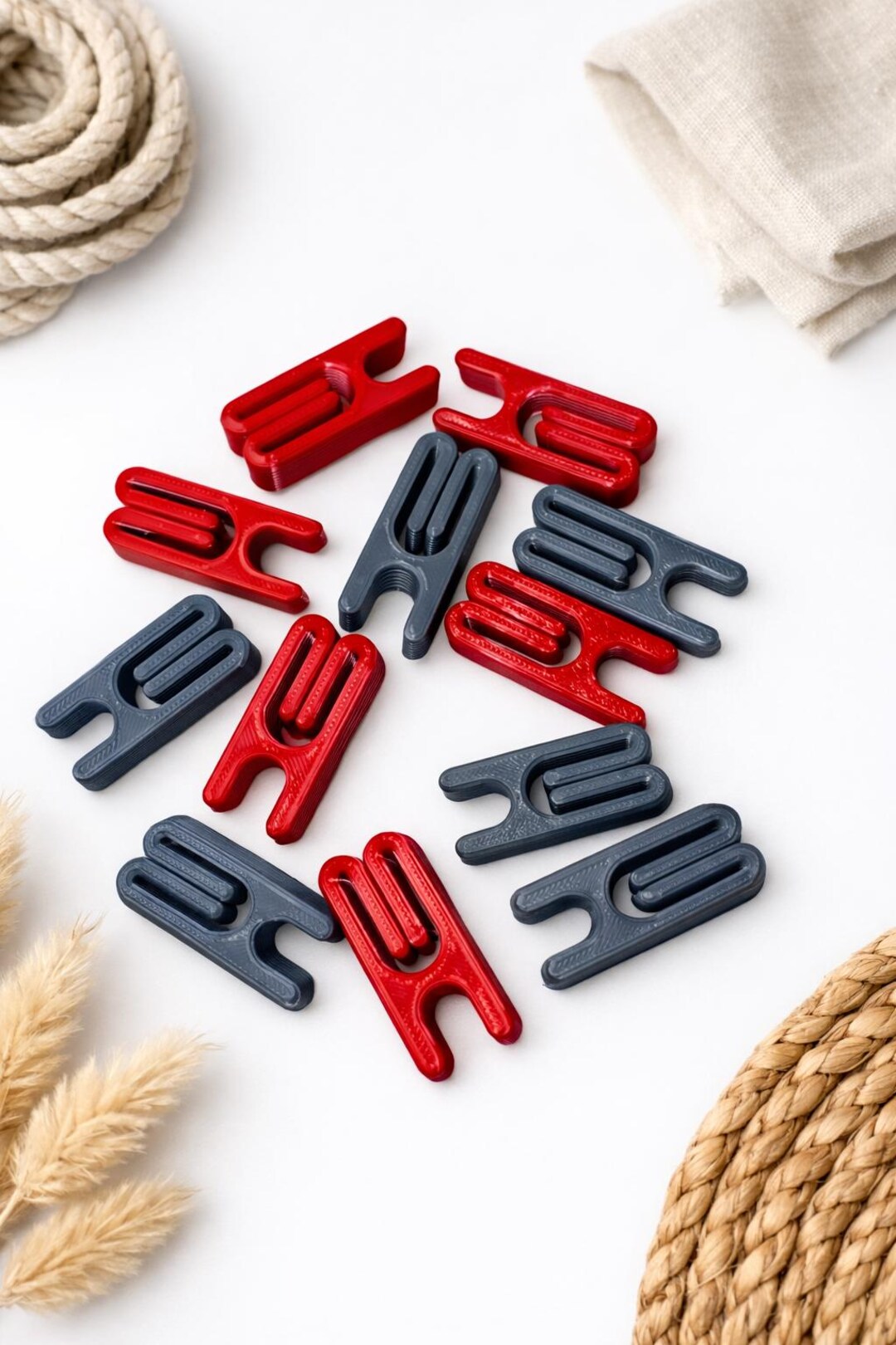 Reusable 3D Printed Bag Clips – 12 Pack Snack & Chip Sealer, Kitchen ...