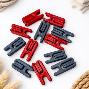 Reusable 3D Printed Bag Clips – 12 Pack Snack & Chip Sealer, Kitchen Food Storage Clips