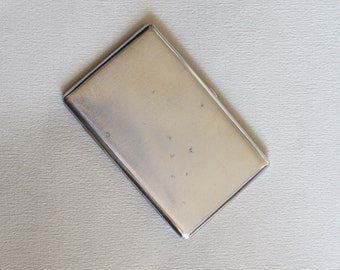 Vintage chrome cigarette case, Rothmans cigarette case