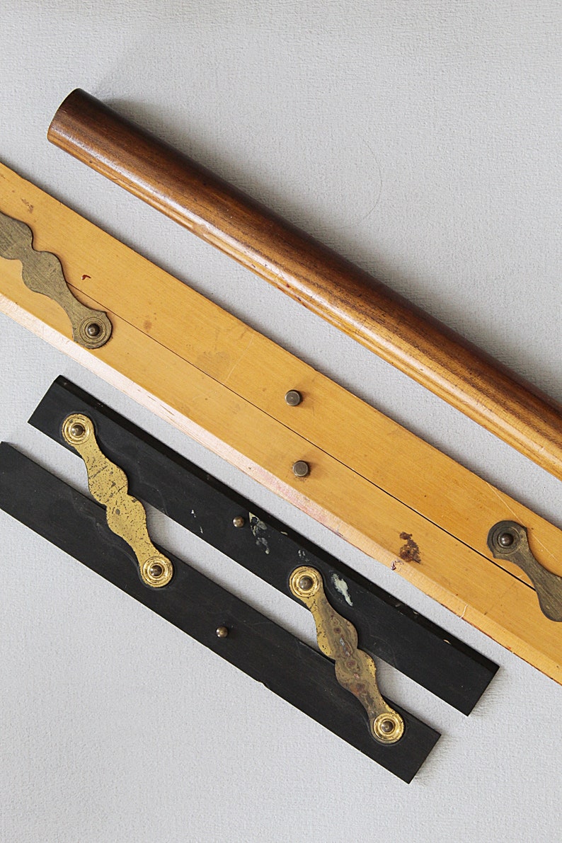 Parallel Rulers Vintage Parallel Rulers and Wood Rolling Ruler - Etsy