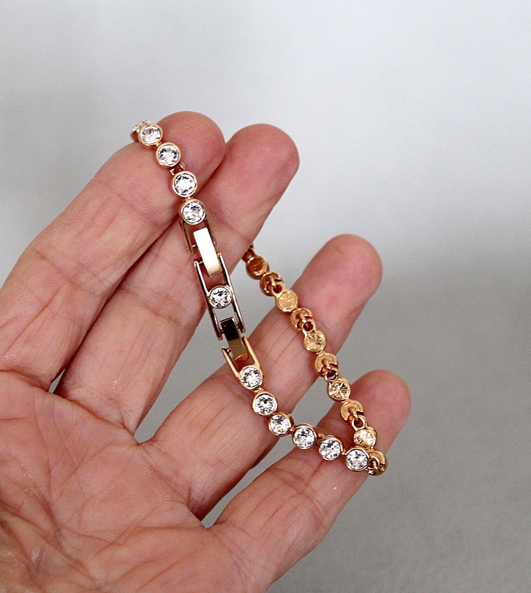 Genuine Swarovski Tennis Bracelet , Swan Mark Etsy