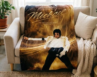 Michael Jackson Military Jacket Blanket Soft Throw, "April 24" Movie Throw