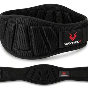 VAYROX Weight Lifting Belt – Adjustable Back Support Belt for Gym, Deadlifts, Squats & Strength Training