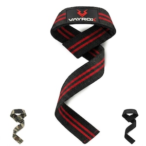Gewichthefbanden voor deadlifts, sportpolsbanden, meerkleurige handgreep, VAYROX