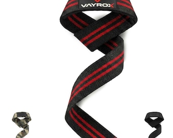 Weight Lifting Straps for Deadlifts, Gym Wrist Straps, Multi Color Grip Support, VAYROX