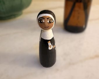 St. Walburga (Hand Crafted) Mixed Media Doll - Catholic Gift