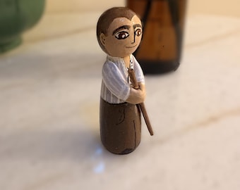 Saint Pier Giorgio Frassati (Hand Crafted) Mixed Media Doll - Catholic Gift