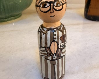 Saint Maximilian Kolbe Handcrafted Peg Doll