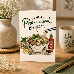 Pho Birthday Card