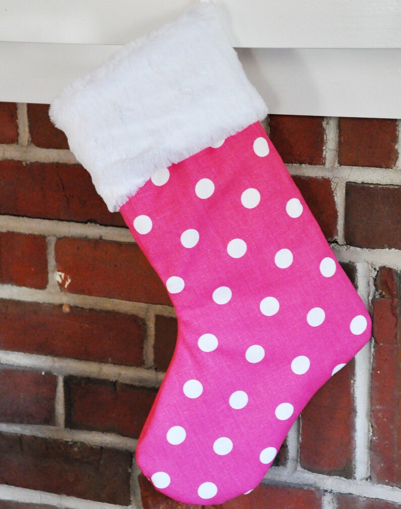Pink Christmas Stockings Personalized 