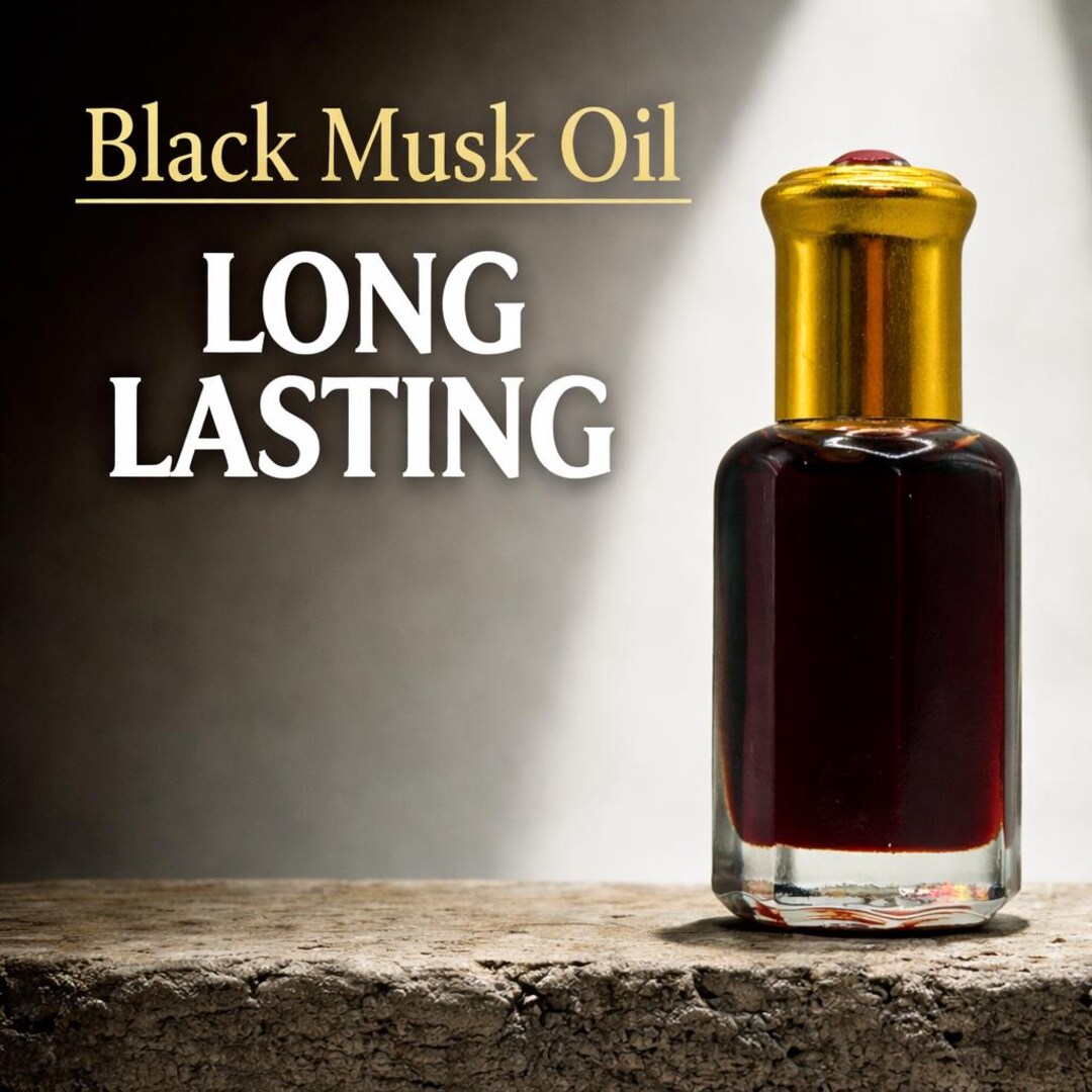 Black Musk Perfume Oil Concentrated Attar Alcohol Free Long Lasting ...