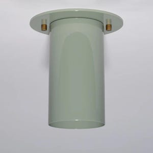 Modern Flush Mount Ceiling Light | Minimalist Cylinder Light Fixture | Mid Century Lighting | Colored Ceiling Lamp | Kitchen Hallway Light