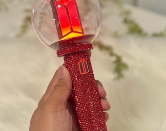 Nouvelle version de la bombe de l'armée. 4 habillage en strass - Light Stick Ver. 4 - Essentiels de concert - Déco bombe militaire DIY - Décoration - Déco scintillante - BTS