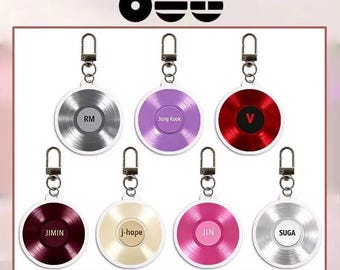 Arirang Records Keychain - World Tour - ARMY Keychain - Acrylic Record Keyring - Fandom Gift for Army - Arirang World Tour - kpop concert