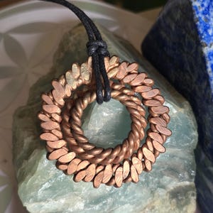 Holy trinity Tensor ring Pendant. Sacred lost and empowerment cubits