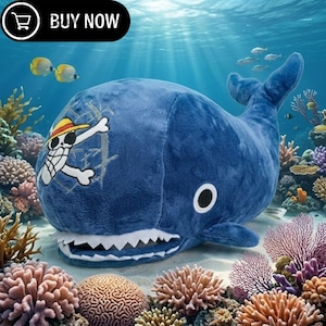 Laboon Whale Plush Toy | One Piece Anime | Valentine’s Day | Romantic Anime Gift