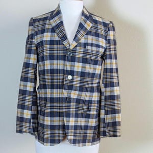 60s Madras Jacket - Etsy