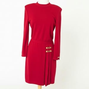 st john knit dresses sale Vintage St. John White Knit Dress With Gold-Tone Rhinestone Accents